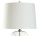 Stylecraft Brushed Nickel/Clear Ash Table Lamp -1