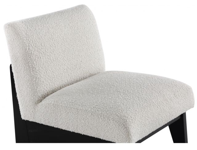Meridian Furniture Chapman Cream/Black Boucle Fabric Accent Chair-2