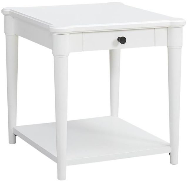 Bernards Citrus Heights White End Table-0