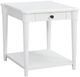Bernards Citrus Heights White End Table-0