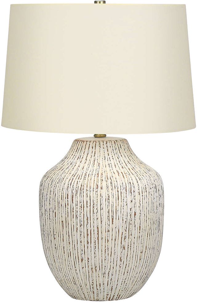 Monarch Specialties Inc. 26"H Cream Ceramic Table Lamp-0