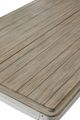 American WoodCrafters Beach Comber Brown Gathering Table with Weathered White Base-3