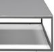 Natuzzi Editions Cabaret Matte Beton Square Coffee Table with Matte Coffee Base-1