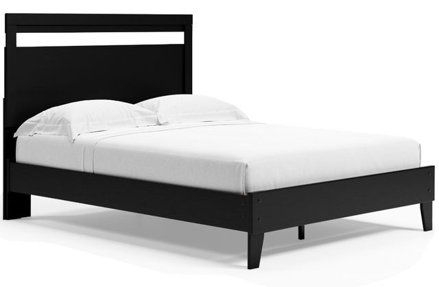 Signature Design by Ashley® Finch 4-Piece Black Full Panel Platform Bed Set-1