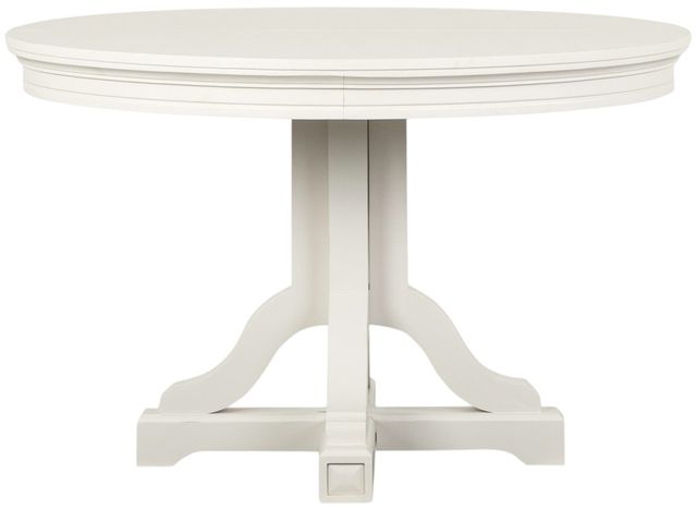 Magnussen Home® Willowbrook Egg Shell White Round Dining Table-2