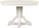 Magnussen Home® Willowbrook Egg Shell White Round Dining Table-2