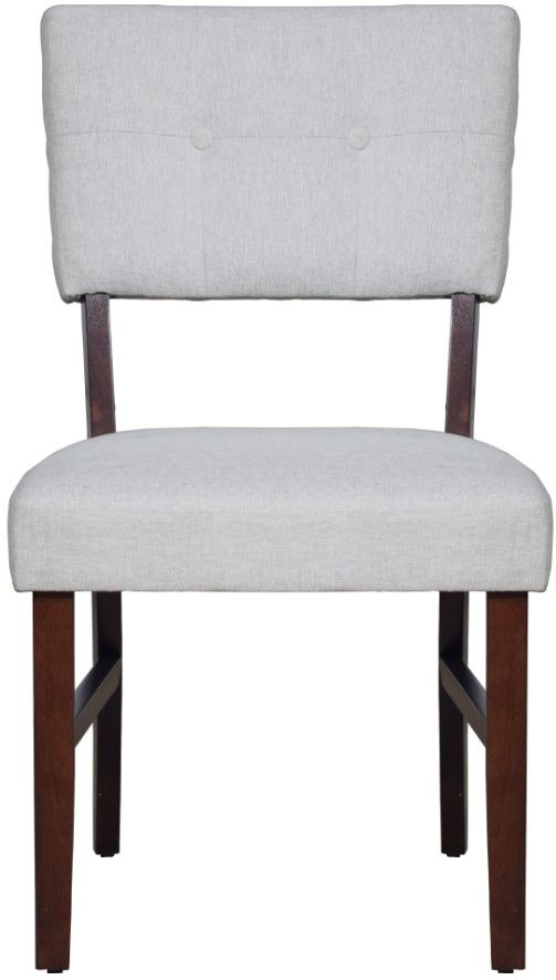 New Classic® Home Furnishings Tioga Gray Upholstered Dining Side Chair-2