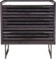 Moe's Home Collection Paloma Charcoal Grey Nightstand with White Marble Top-2
