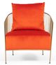 VIG Furniture Modrest Loveland Orange Accent Chair-1