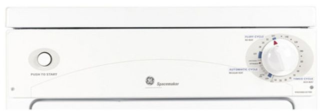 GE® Spacemaker® 3.6 Cu. Ft. White Electric Dryer-2