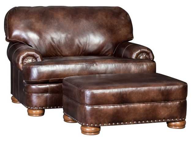 Mayo Customizable 3620L Leather Ottoman-2