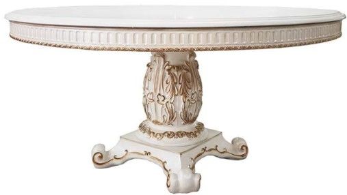 ACME Furniture Vendome Antique Pearl Round Dining Table-3