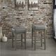 Mazin Furniture Pittsville Antique Gray Bar Stool-2