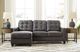 Benchcraft® Venaldi Gunmetal Sofa Chaise-4