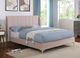 Furniture of America® Pearl Light Pink Queen Upholstered Panel Bed-2