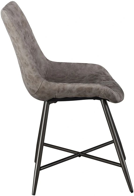 Steve Silver Co. Ramona Brown/Deep Bronze Upholstered Dining Side Chair-3