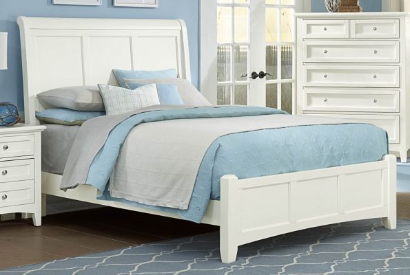 Vaughan-Bassett Bonanza White Full Sleigh Headboard-2