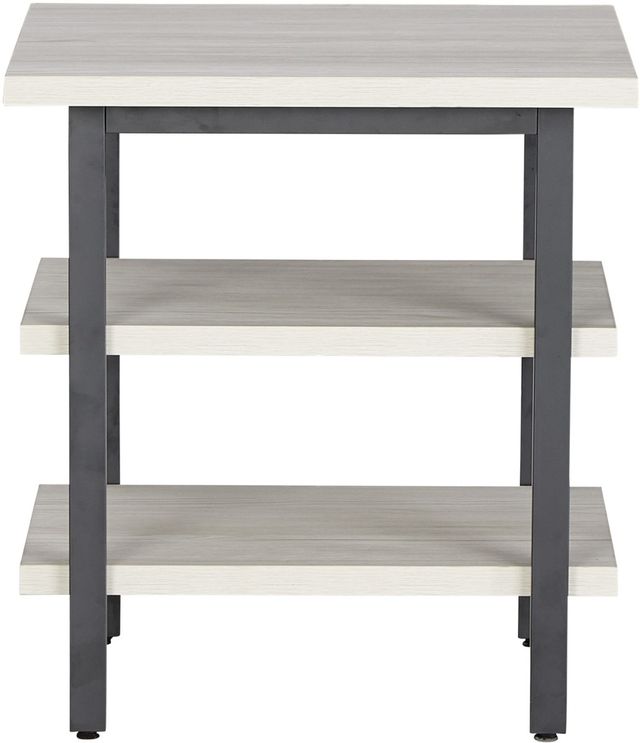 Signature Design by Ashley® Bayflynn 2-Piece Whitewash End Table with Gray Framework -1