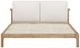 Modus Furniture Furano Ginger/Natural Queen Upholstered Platform Bed with Two Cushion-4