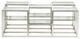 A & B Home Atelier Clear/Silver Cocktail Table-1