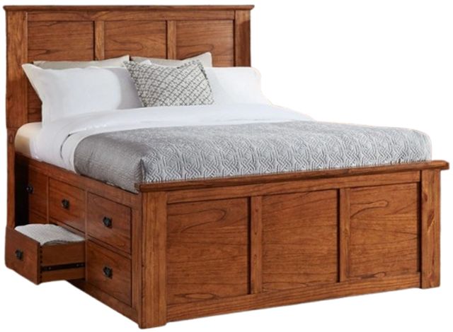 A-America® Mission Hill Harvest Queen Captain Bed-0