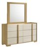 Coaster® Hyland Natural/White Dresser and Mirror -0