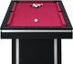 Elements International Ajax Black/Burgundy Billiard Table-4