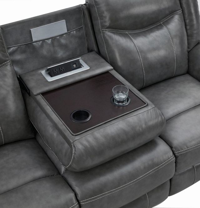 Coaster® Conrad Grey Reclining Sofa-6