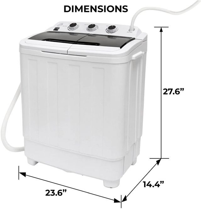 Kenmore 15.5 lbs White Impeller Portable Top Load Washer with Dual Motors & Built-In Drain Pump -1