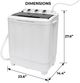 Kenmore 15.5 lbs White Impeller Portable Top Load Washer with Dual Motors & Built-In Drain Pump -1