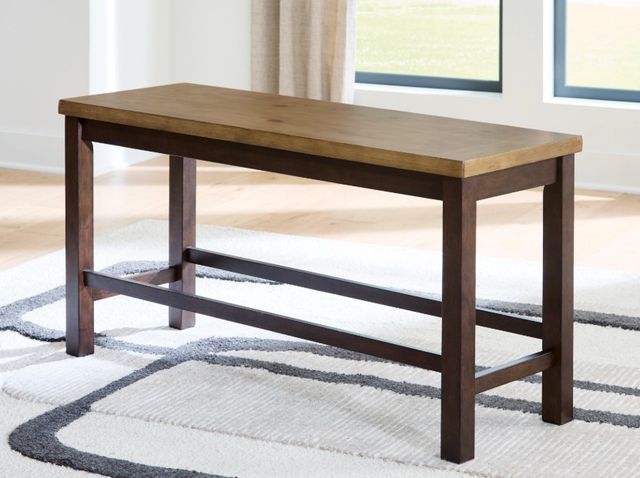 Signature Design by Ashley® Anixburg Dark Brown/Light Brown Double Counter Bench-2
