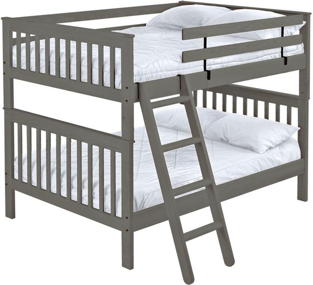 Crate Designs™ Furniture Graphite Full XL/Full XL Tall Mission Bunk Bed-0