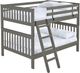Crate Designs™ Furniture Graphite Full XL/Full XL Tall Mission Bunk Bed-0