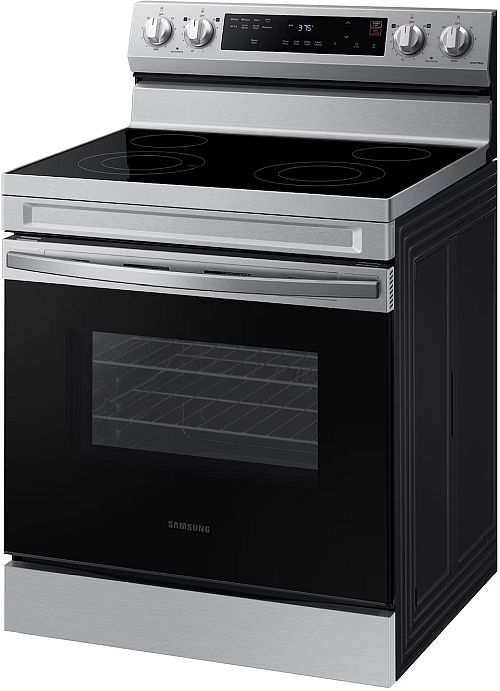 Samsung 30" Stainless Steel Freestanding Electric Range with Air Fry-2