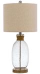 Cal® Lighting & Accessories Seymour Bubble Glass Table Lamp-0
