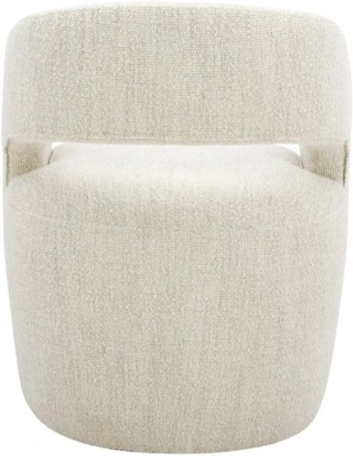 Moe's Home Collection Barrow White Mist Rolling Dining Chair-3