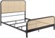 Coaster® Lanewood Black Queen Metal Rod Bed-0