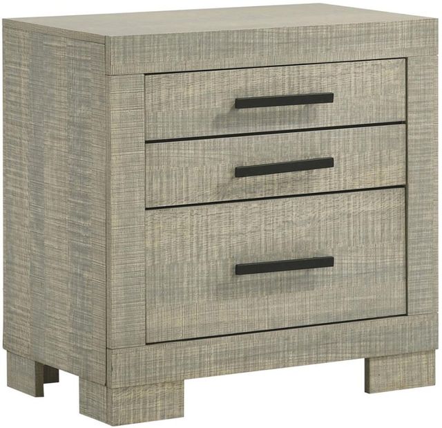 Coaster® Channing 4-Piece Rough Sawn Grey Oak Panel Bedroom Set-3