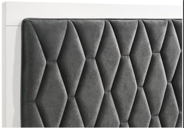 Coaster® Sonora White California King Upholstered Panel Bed-3