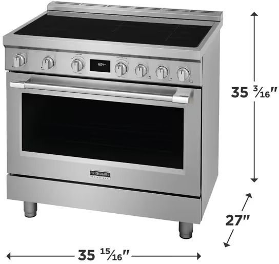 Frigidaire Professional® 36'' Smudge-Proof® Stainless Steel Pro Style Induction Range-2