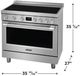Frigidaire Professional® 36'' Smudge-Proof® Stainless Steel Pro Style Induction Range-2