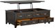 Magnussen Home® Westley Falls Graphite Lift Top Storage Cocktail Table with Casters-2