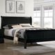 Furniture of America® Louis Philippe 4-Piece Black Queen Bedroom Set-1