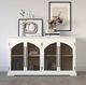 Jofran Inc. Archdale Antique White 4-Door Accent Cabinet-1