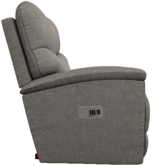 La-Z-Boy® Trouper Charcoal Power Rocking Recliner with Headrest-3