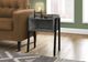 Monarch Specialties Inc. Grey Stone-Look 23"H Black Metal Accent Table-2