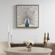Olliix by Madison Park Gilded Peacock Multicolor Framed Canvas with Gold Foil and Hand Embellishment-4