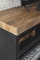 Signature Design by Ashley® Tonnari Two-Tone Brown Extra Large TV Stand with Fireplace Option-4