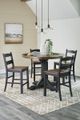 Signature Design by Ashley® Valebeck Rustic Black/Rustic Brown Counter Height Dining Table-4