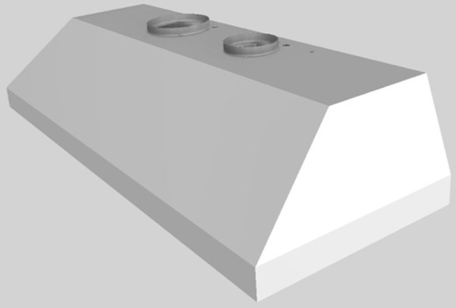 Vent-A-Hood® 60" White Wall Mounted Liner Insert-4